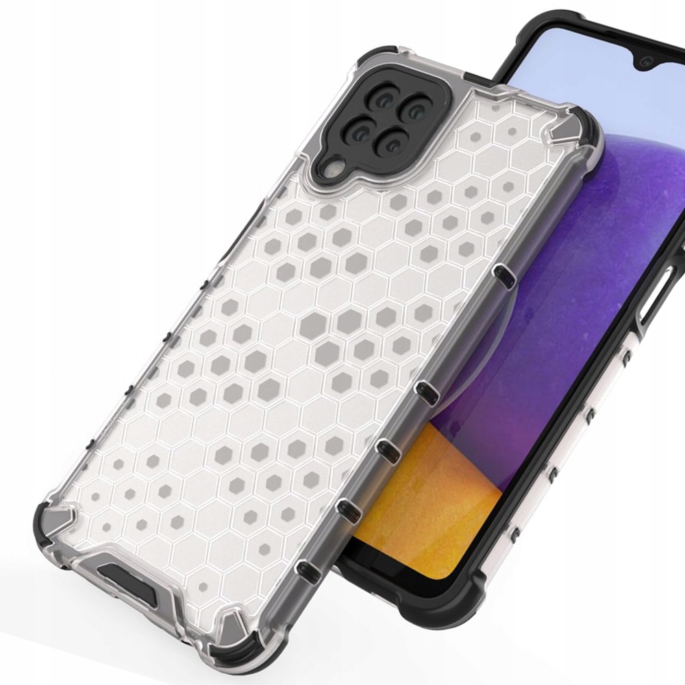 Transparente Schutzhülle Mit Wabenmuster Und Gelrahmen Für Samsung Galaxy A22 4g