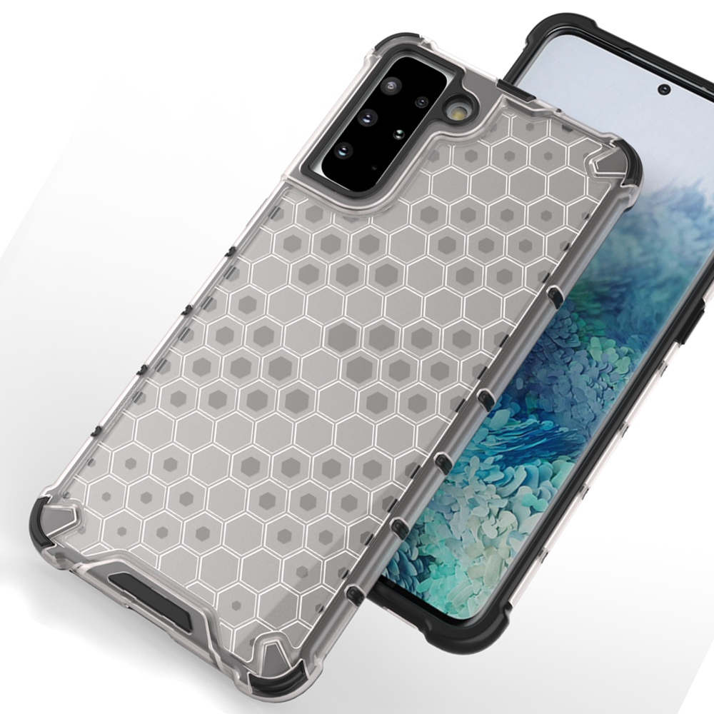 Wabenförmige Schutzhülle Mit Gelrahmen, Transparent, Für Samsung Galaxy S22+ (s22 Plus).