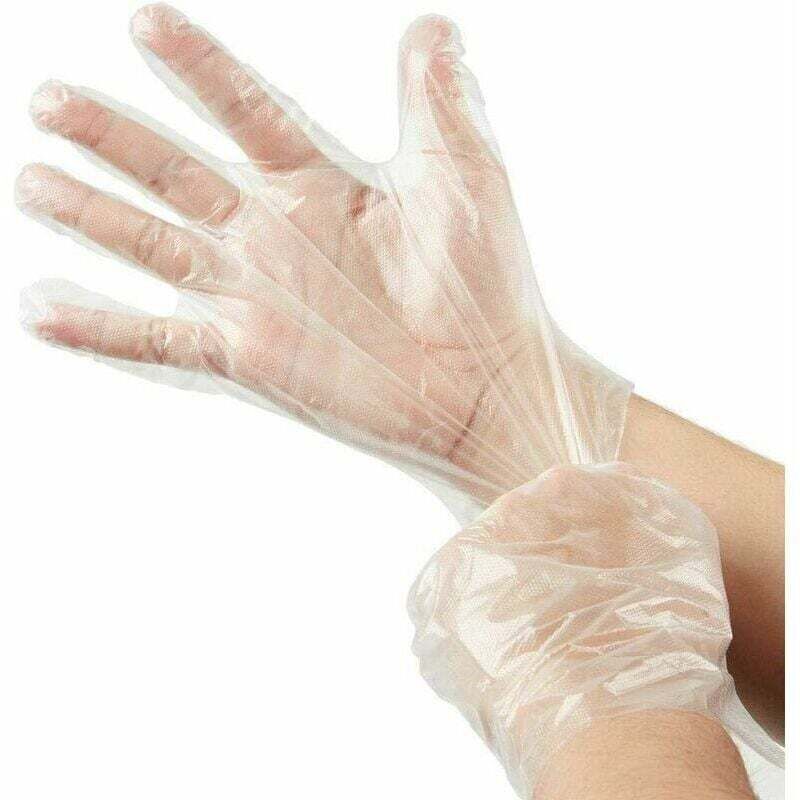 500 Transparente Einweghandschuhe Aus Polyethylen (pe), Transparente Schutzhandschuhe Für Dieseltanks, Einheitsgröße
