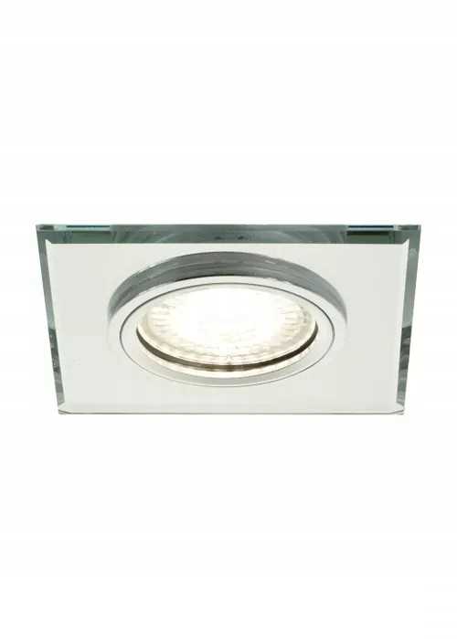 Fester Spot Ozzo Vigo Quadratisches Glas Silber Crk