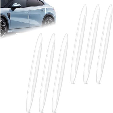 6-teiliger Autotürschutz, Reibungsarme Stoßstangenschutzleiste, Antikollisionsleisten Für Autos, Passend Für Die Meisten Automodelle (transparent)