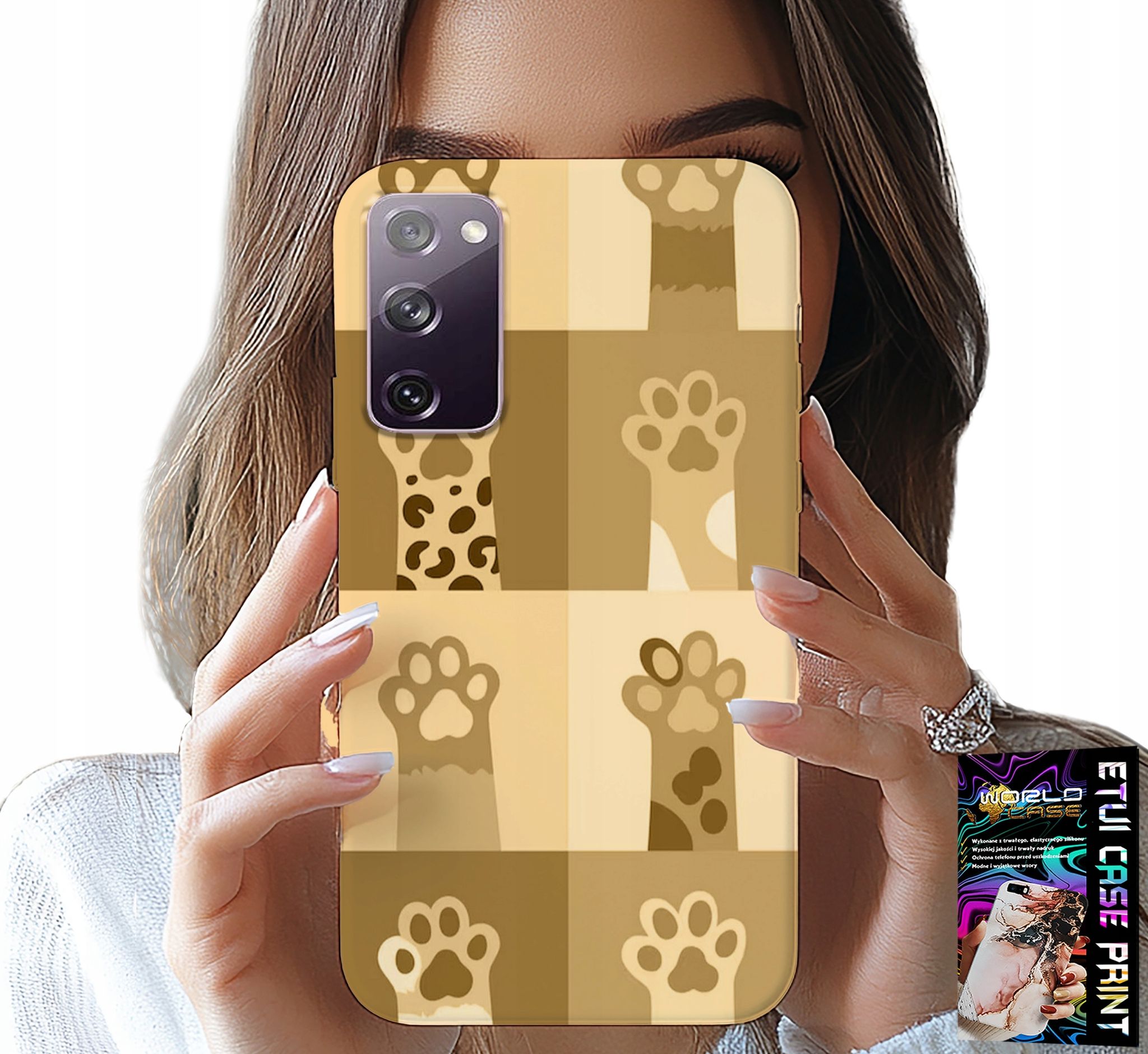 Hülle Für Samsung Galaxy S20 Lite – Katzenmotiv, Katzenmuster, Katzenpfoten