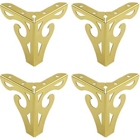 4 Stück Goldene Tischbeine, 10 Cm, Europäischer Stil, Eisenmöbelbeine