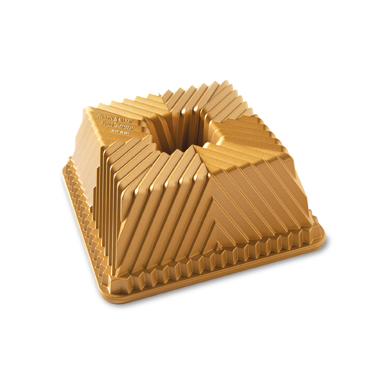 Quadratische Goldene Kuchenform / Nordic Ware
