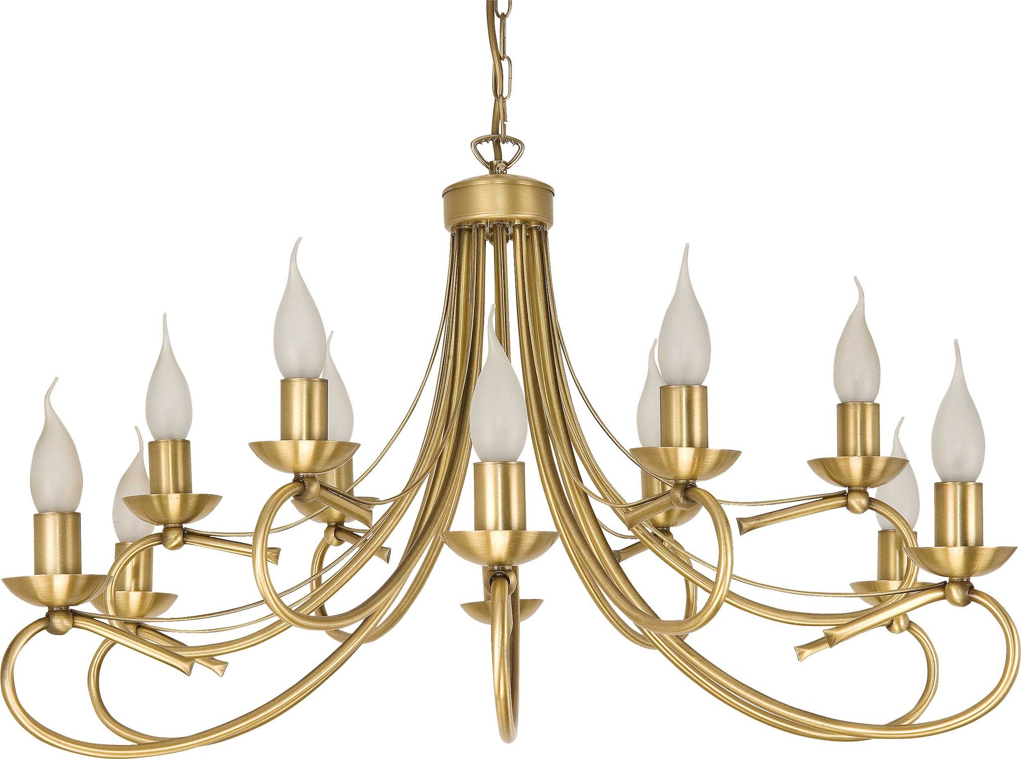 Deckenhängeleuchte, Kerzenständer, Kronleuchter, Gold, Led, E14, Alpha Ii 2-290/12
