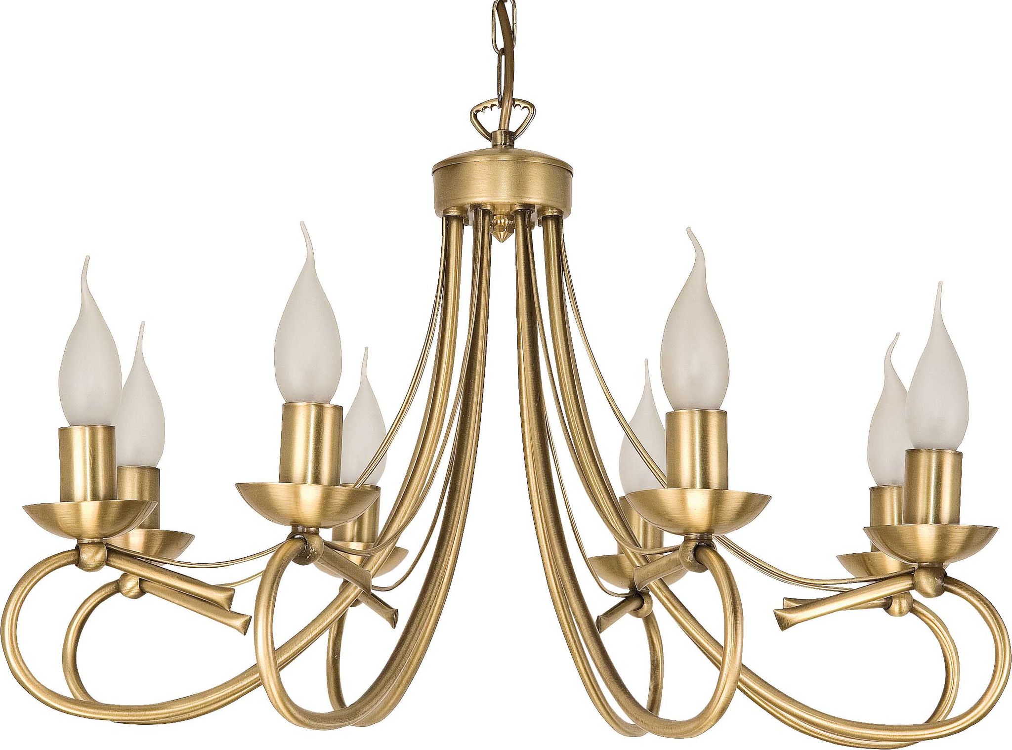 Deckenhängeleuchte, Kerzenleuchter, Goldfarben, Led, E14, Alpha Ii 2-290/8