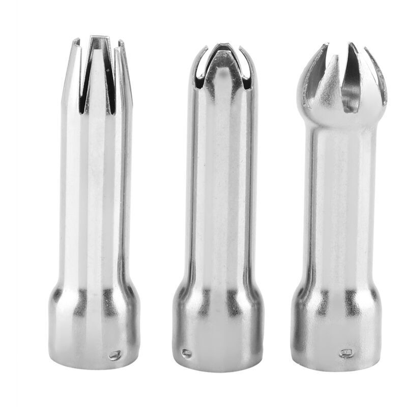 Russische Spritztüllen, Cupcake-spritztüllen-set, 3-teiliges Edelstahl-spritztüllen-set, Kuchen-spritztüllen-set, Sahnetülle Für Kuchen