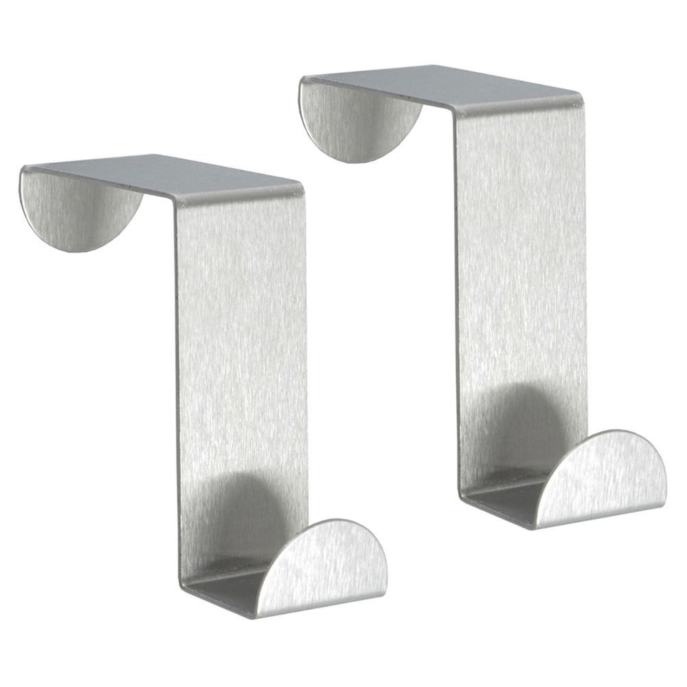 2x Stahl-kleiderhaken Für Tür, Dusche, Kleidung, Badezimmerhandtücher