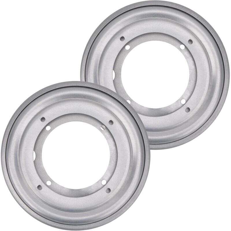 Set Mit 2 Runden, 20,4 Cm (8 Zoll) Großen Drehtellern, Silbernem Drehfuß, Drehbarem Tablettfuß Für Drehtisch, Tablett, Küche