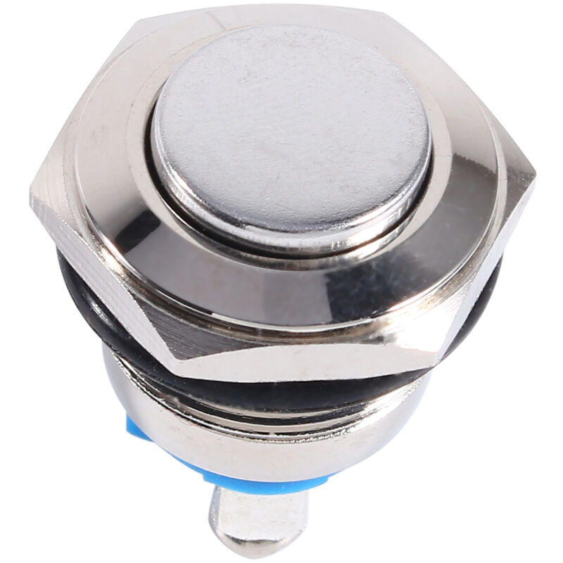,12v 16mm Metall Ein/aus-druckknopf, Wasserdicht, Für Autohupe, Silber