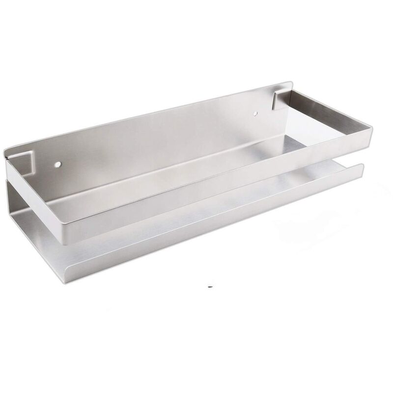 Badezimmer-wandregal, Badezimmeraccessoires, 20–40 Cm, Gebürstetes Silber, Modernes Badezimmerregal Für Küche, Dusche, Shampoo, 30 Cm