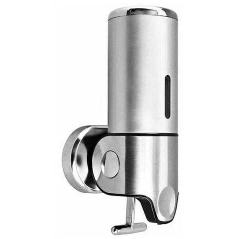 Wandseifenspender, Hängender Manueller Flüssigseifenspender Für Küche, Hotel, Shampoo, Spülung, Duschgel, 500 Ml, Silber