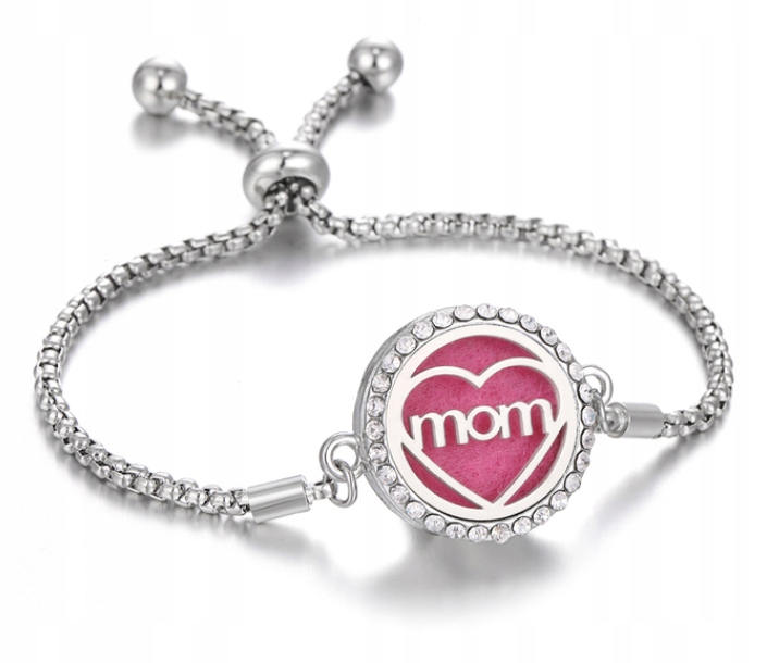 Aromatherapie-armband Aus Stahl Für Mama B08
