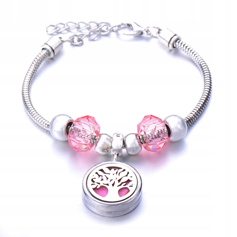 Aromatherapie-armband, Stahl, Lebensbaum B16