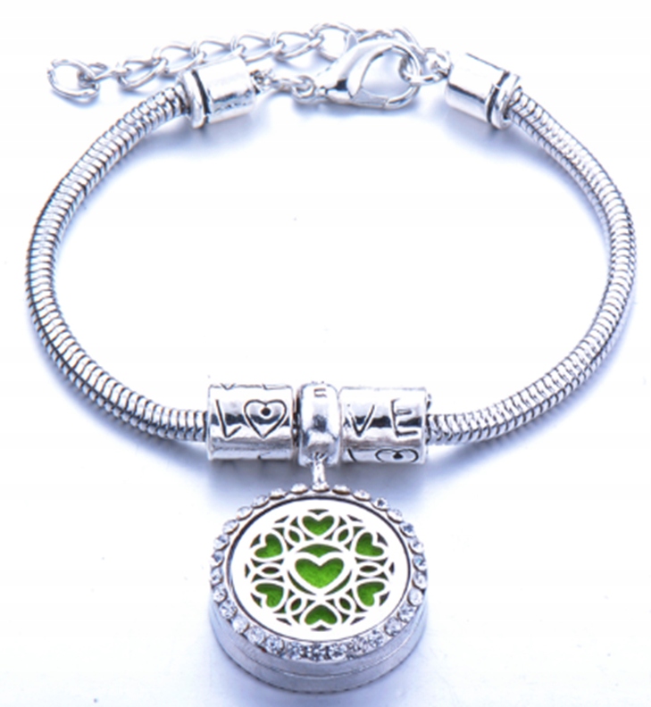 Aromatherapie-armband, Stahlherz B21