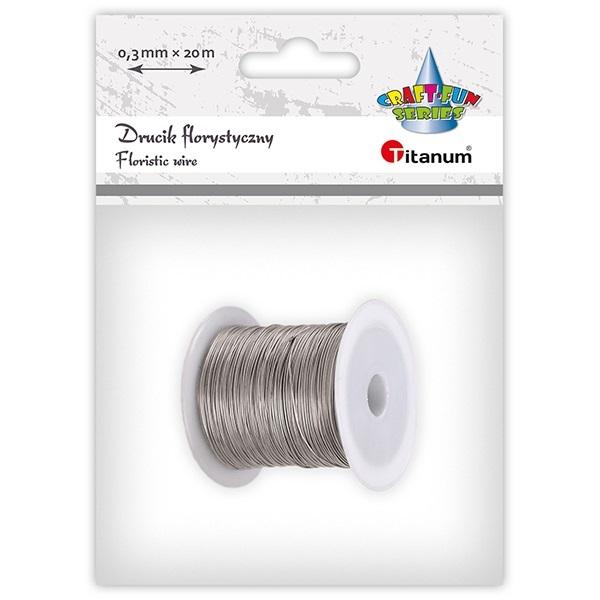 Blumendraht 0,3 Mm 20 M Silber