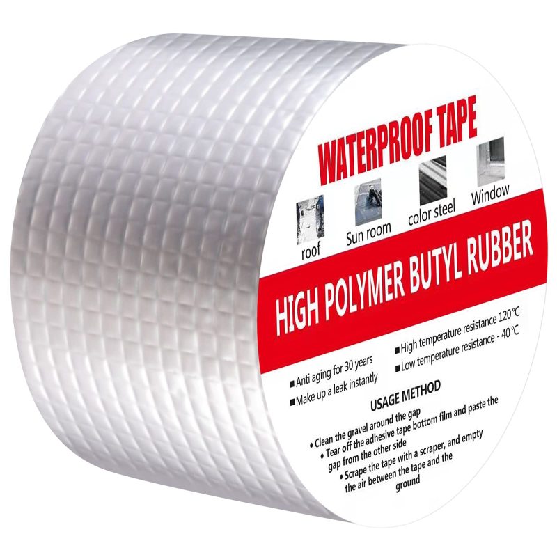 Wasserdichtes Butyl- Und Aluminium-dichtungsband Zur Leckreparatur, 5 Cm × 10 M (silber)