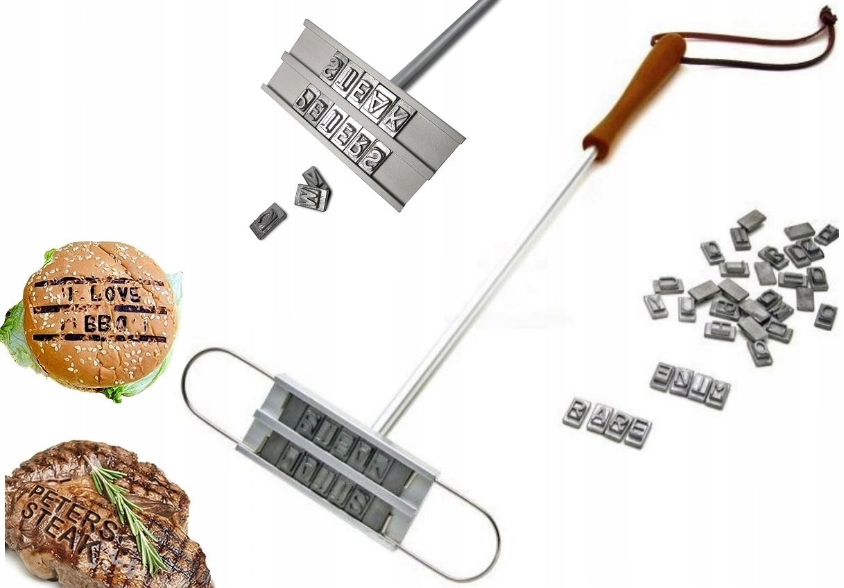 Grilleisen Zum Markieren Von Burgerfleisch
