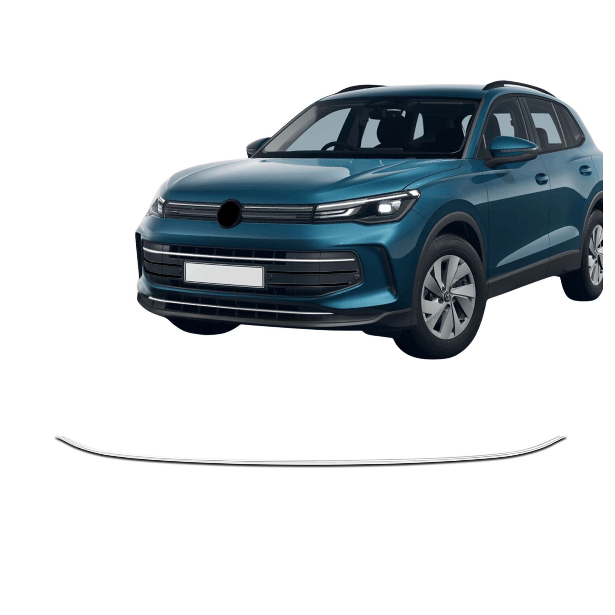 Chrom-schutzleiste Für Die Vordere Stoßstange Des Tiguan Ab 2024