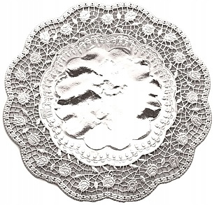 Dekorative Servietten 36cm Silber 1 Stück.