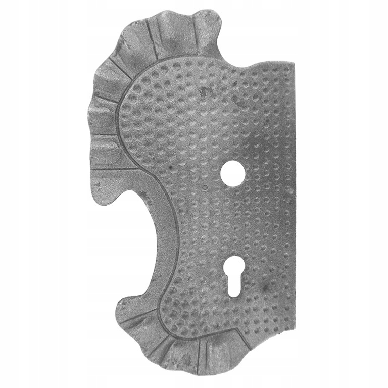 Linke Platte, 72 Lochabstand, Geschmiedete Elemente 63.106.72 H290xl160 4mm
