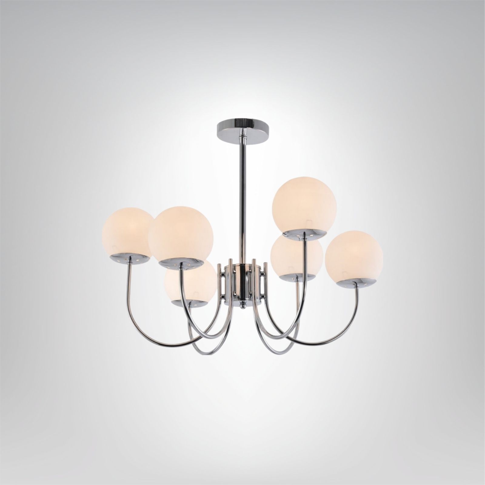 Freia 6 Kronleuchter - Silber