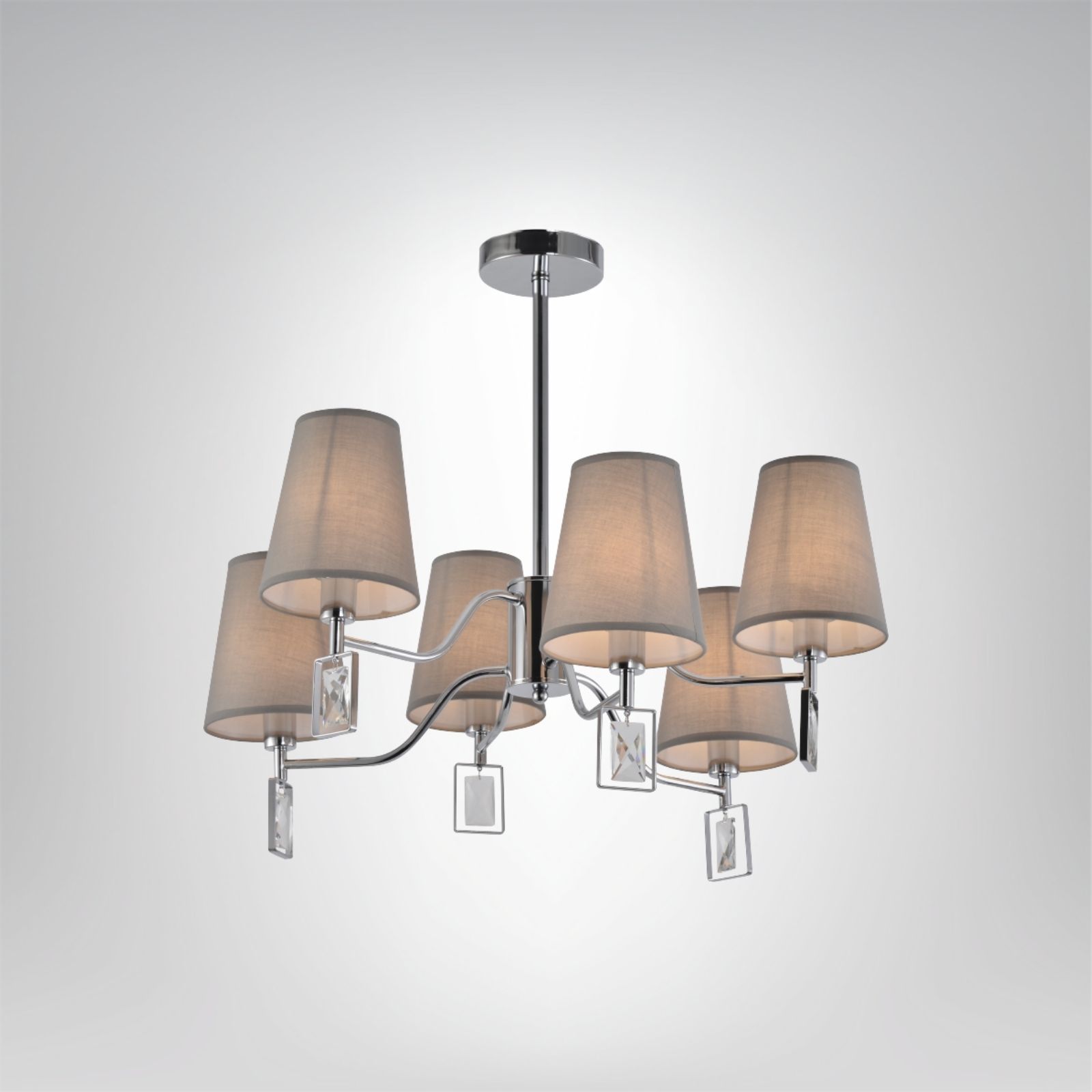 Hella 6 Kronleuchter - Silber