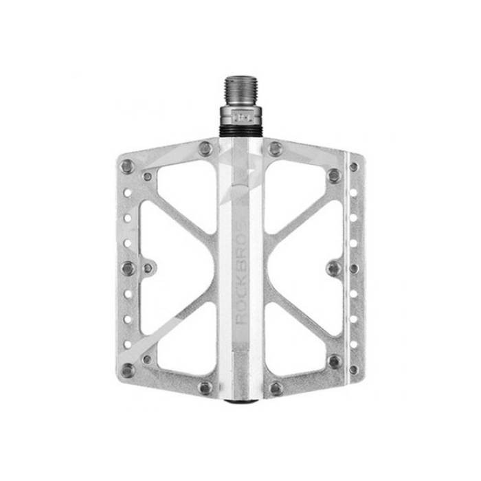 Rockbros Fahrradpedale Aus Silbernem Aluminium Mit Pins (2017-12as)