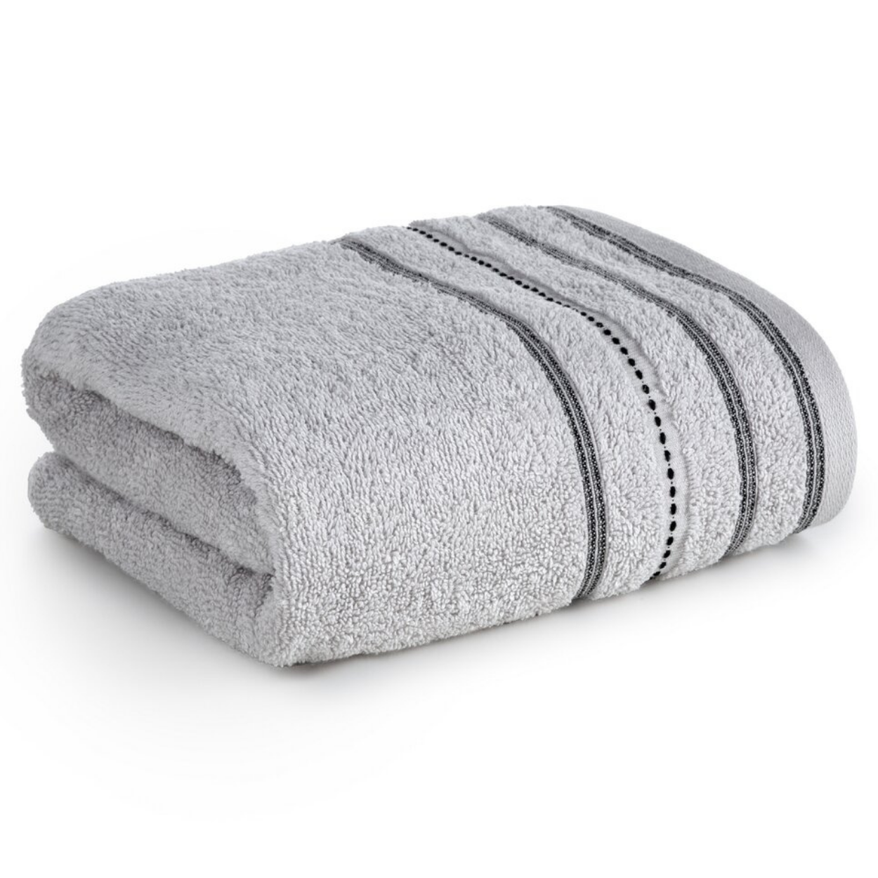 Vento Silbergestreiftes Badetuch 50x90 Cm