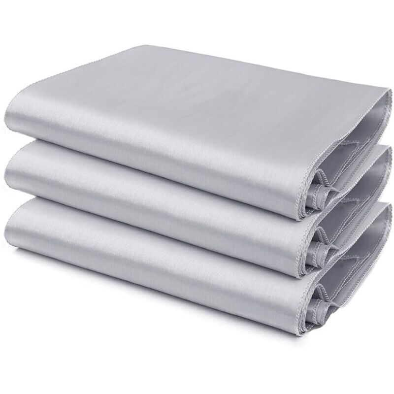 Set Mit 10 Hochwertigen Tischläufern Aus Satin Für Hochzeiten Und Jubiläen, Geeignet Für Rechteckige Und Runde Tische (30,5 X 274 Cm) – Silber