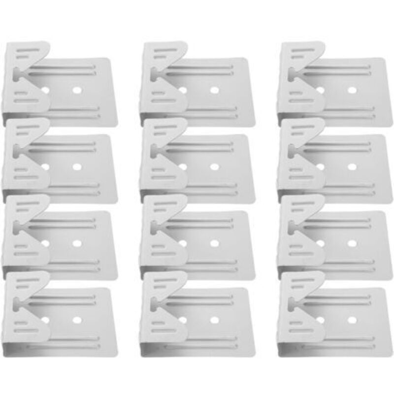 Set Mit 12 Wandspiegelclips, Metallhalterungen, Robusten Spiegelhaken, Silberfarbenen Metall-wandhaken
