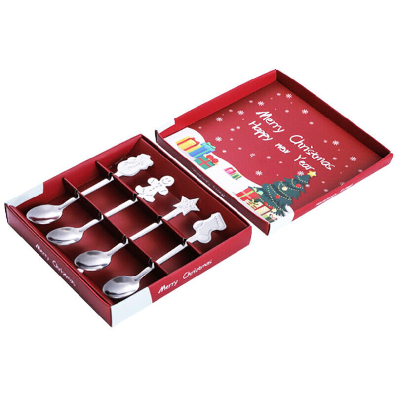 Teelöffel-set Aus Edelstahl, Dessert- Und Kuchenlöffel, Ideal Als Weihnachtsgeschenk Für Familie Und Freunde, Silberfarben