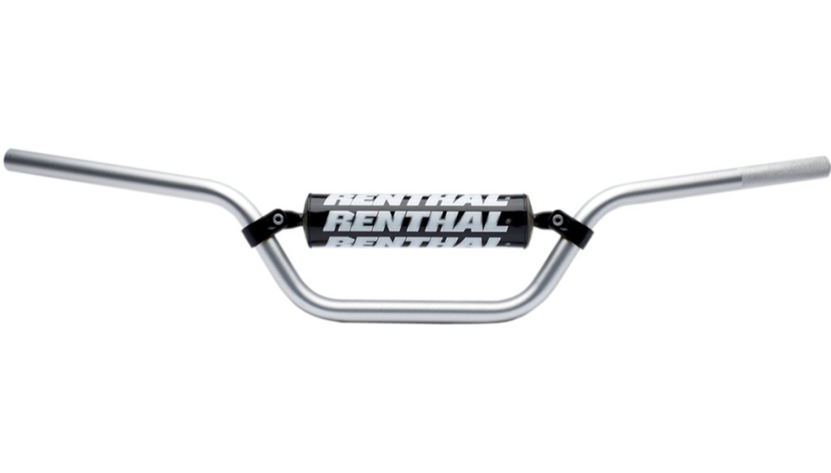 Atv-lenker 22 Mm Renthal 7/8" Racing Silber Poliertes Aluminium Mit Schwamm