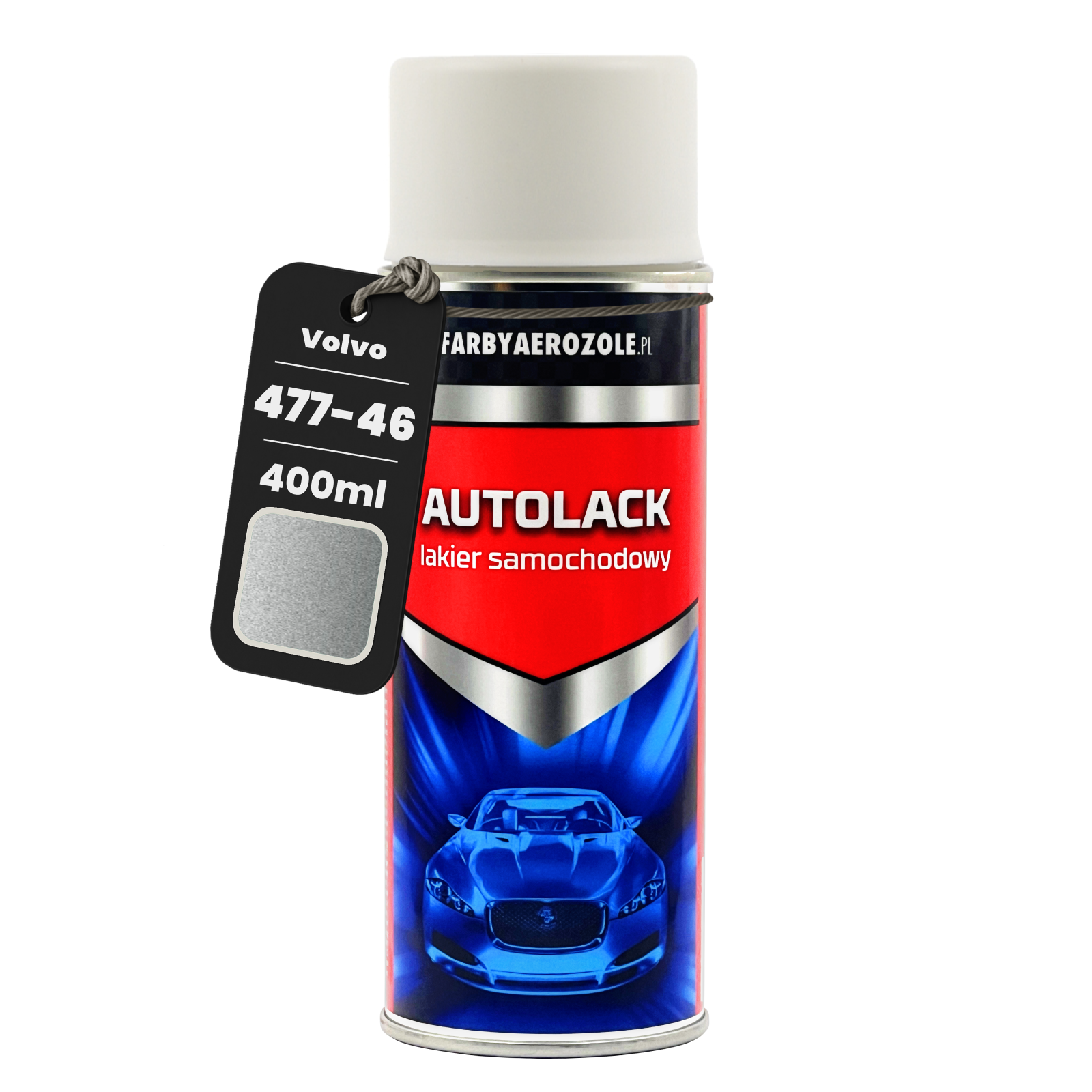 Volvo 477-46 Elektrisches Silber Metall Silber Autolackspray 400ml