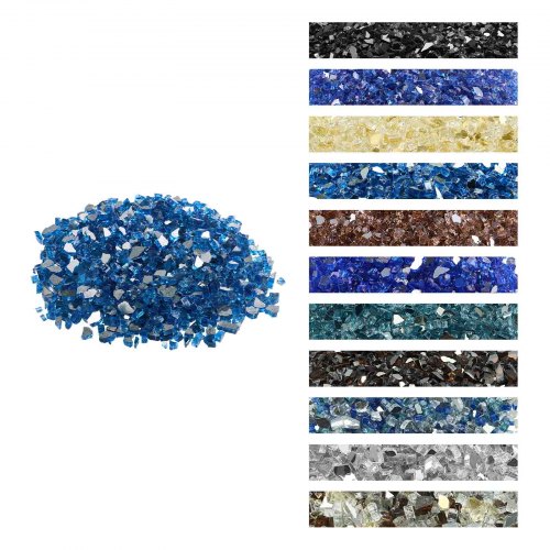 Feuerglas, 4,5 Kg Hochtemperaturbeständige Glassteine, 12,7 Mm Reflektierende Feuerstellen-glasperlen, Feuerstelle Glasfelsen, Kaminglas, Feuerkristall, Feuerperlen, Für Kamin, Pazifikblau