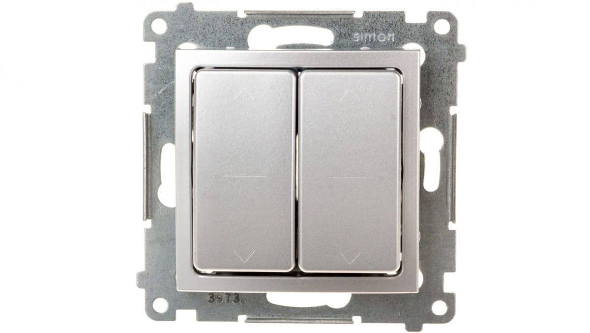 Simon 54 Doppelverschluss-steckverbinder, Schnellverbinder, Matt Silber Dzw2.01/43