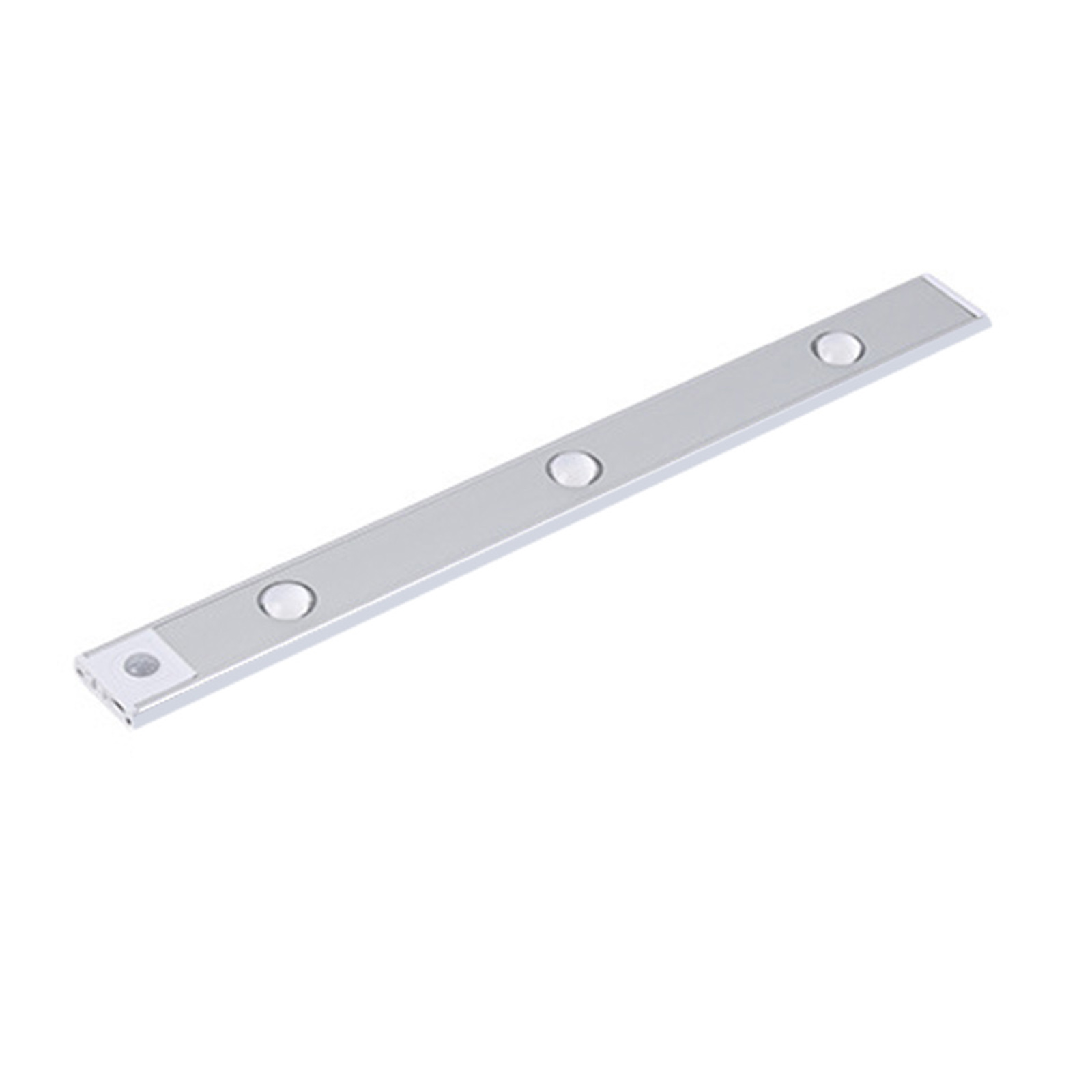 Intelligente Led-lampe Mit Anwesenheitserkennung, Wiederaufladbar, Für Schränke Oder Lichtleisten, Silberfarben (trichromatische Dimmung), 40 Cm.
