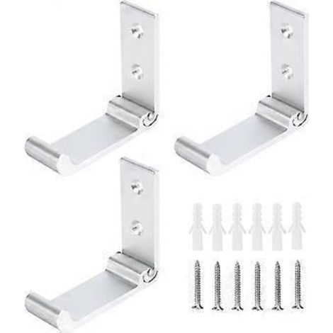 Faltbarer Wandhaken Für Kopfhörer, Aus Aluminiumlegierung, Unsichtbare Beschichtung