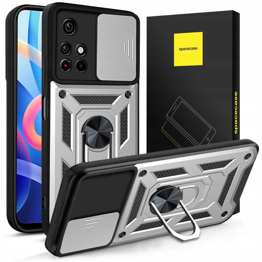 Spacecase Camring Poco M4 Pro 5g Silber