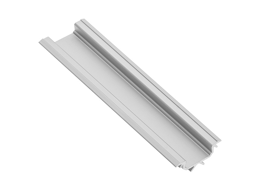 Aluminium-led-profil, Abgewinkelt, Silberfarben, 2 M - V-glaxktal
