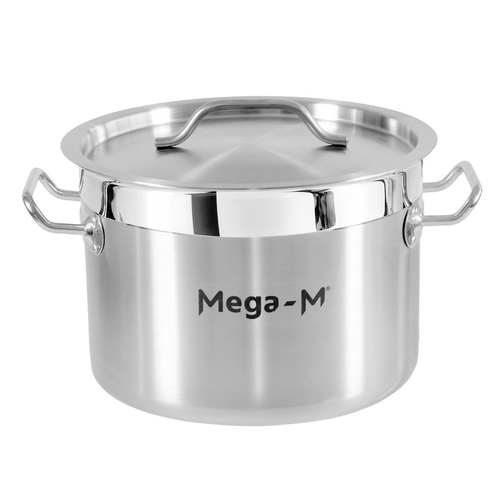 Mittlerer Catering-topf Mit Deckel Mega-m Pro 9 L, Durchmesser 25 Cm X Höhe 18 Cm, N