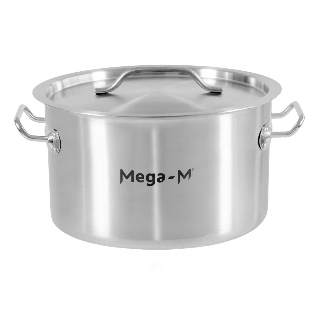Niedriger Catering-topf Mit Deckel Mega-m Standard 12 L Durchmesser 30 Cm X Höhe 18 Cm N