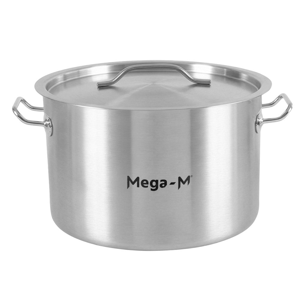 Niedriger Catering-topf Mit Deckel Mega-m Standard 23 L Durchmesser 35 Cm X Höhe 22 Cm N