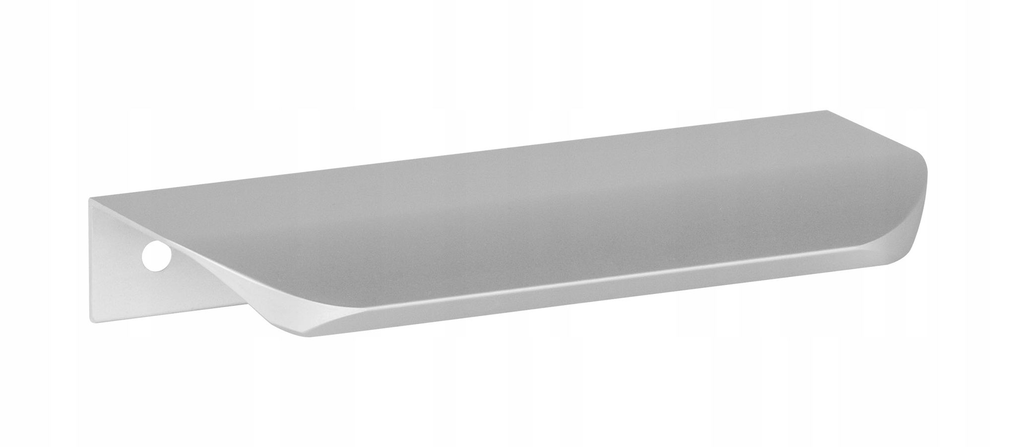 Möbelgriff Aus Silberfarbenem Aluminium Mit Kante, 98/100 Cm, Leicht Und Robust, Ua02