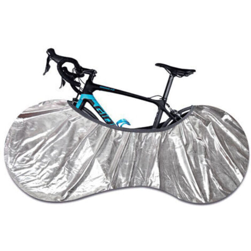 Staubdichte Fahrradabdeckung, Elastischer Kettenschutz Für Fahrradräder / Glänzendes Silber