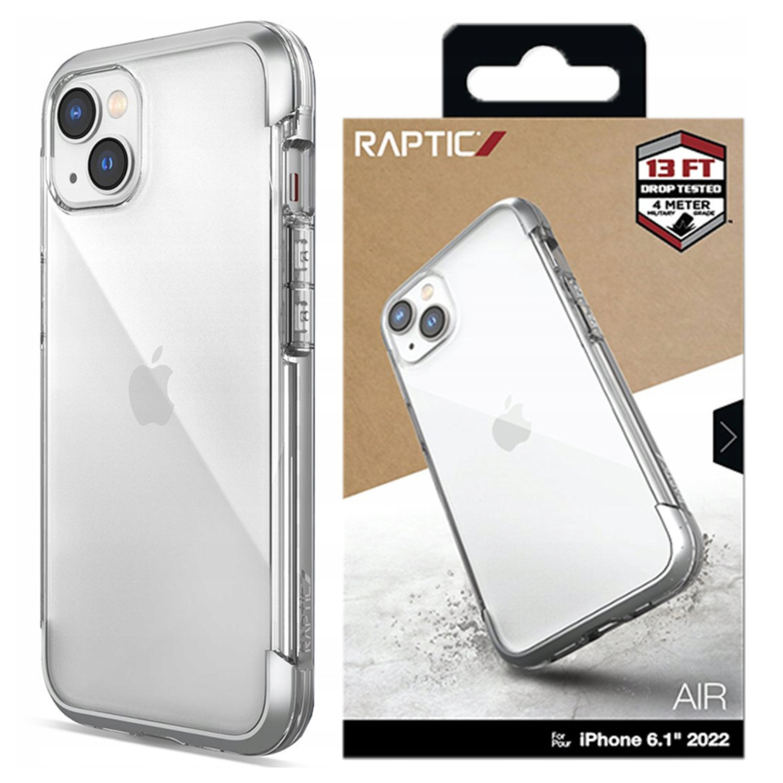 Raptic X-doria Air Schutzhülle Für Iphone 14, Silber