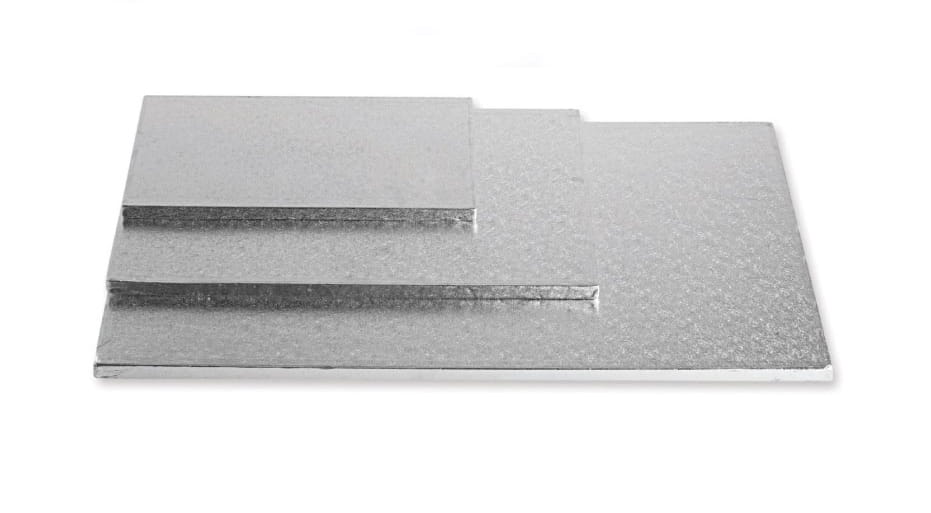 Dicke Silberne Tortenplatte 30x40x1,2 Cm