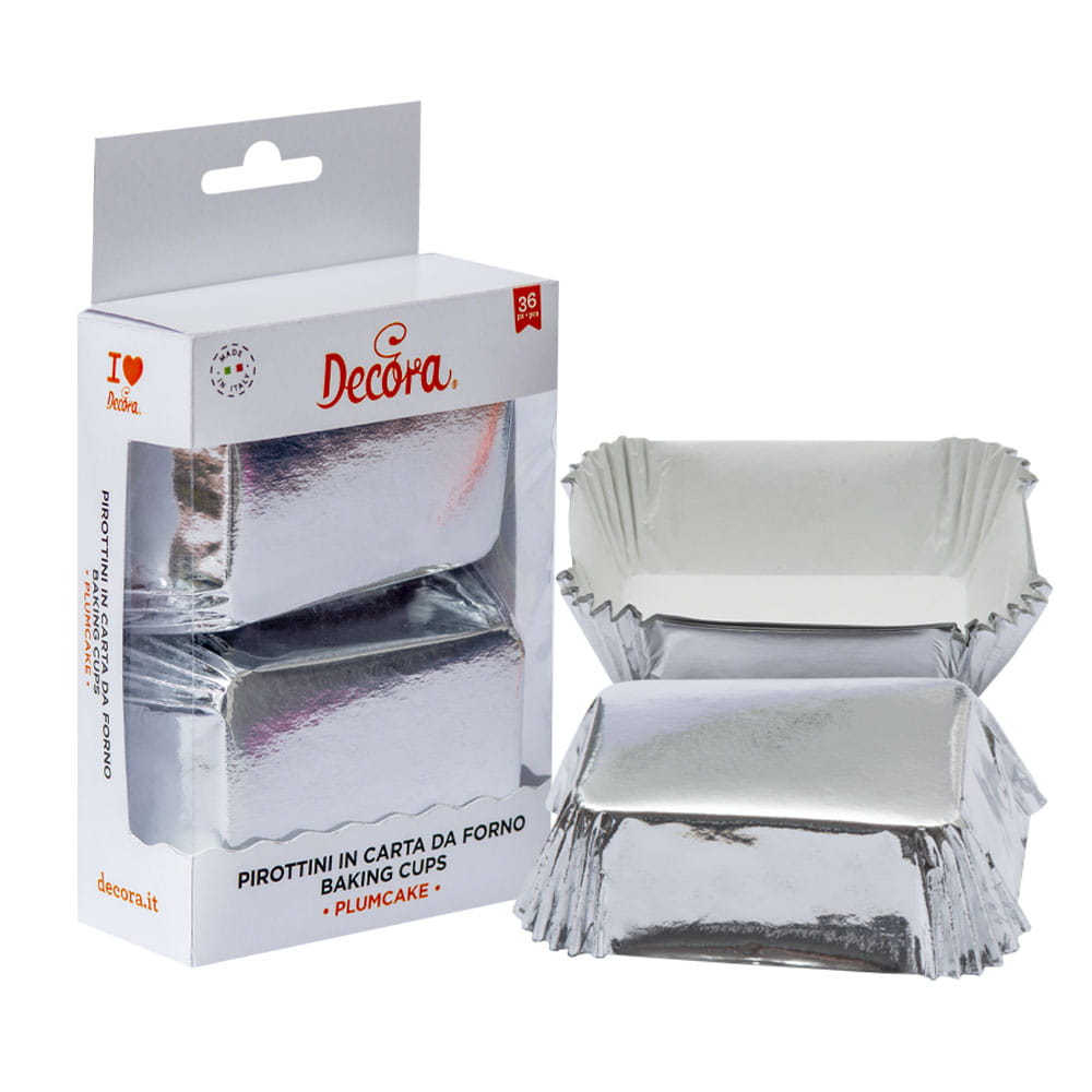 Rechteckige Silberne Lockenwickler 80x50x32 Mm Decora, 20 Stück