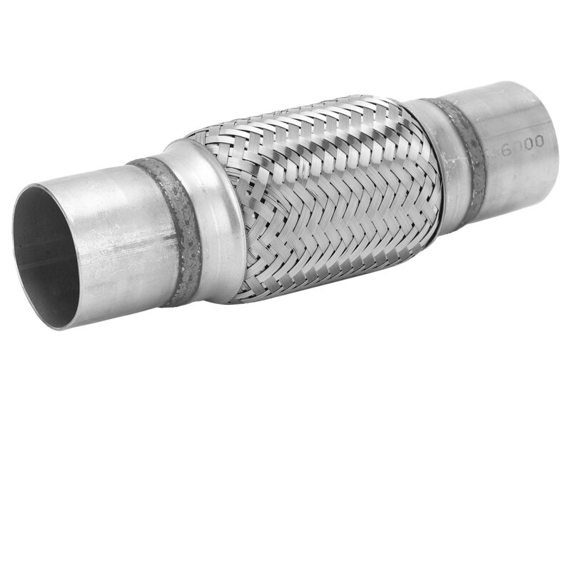 Flexibler Edelstahl-auspuffschlauch, 57 X 250 Mm, Doppelt Geflochten, Silberfarben, Für Geländewagen
