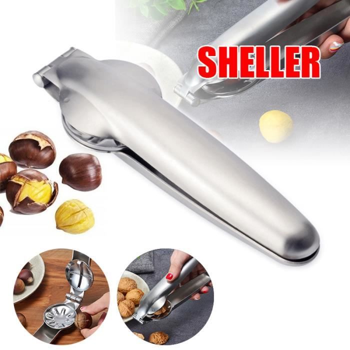 Kastanienclip – Nussöffner – Edelstahl 304 – 17,5 X 5 X 3,5 Cm – Silber